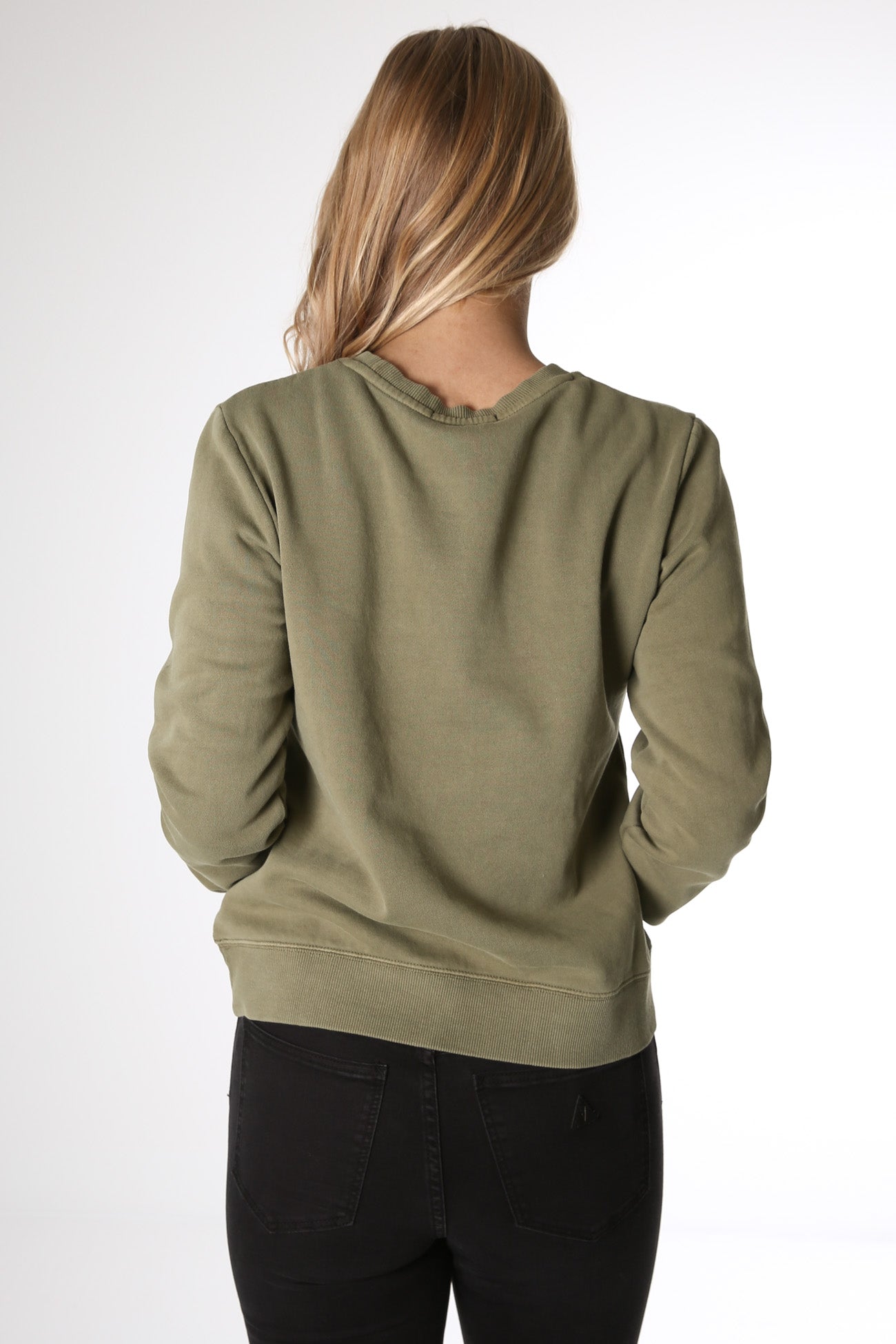 All About Eve Washed Crew Khaki