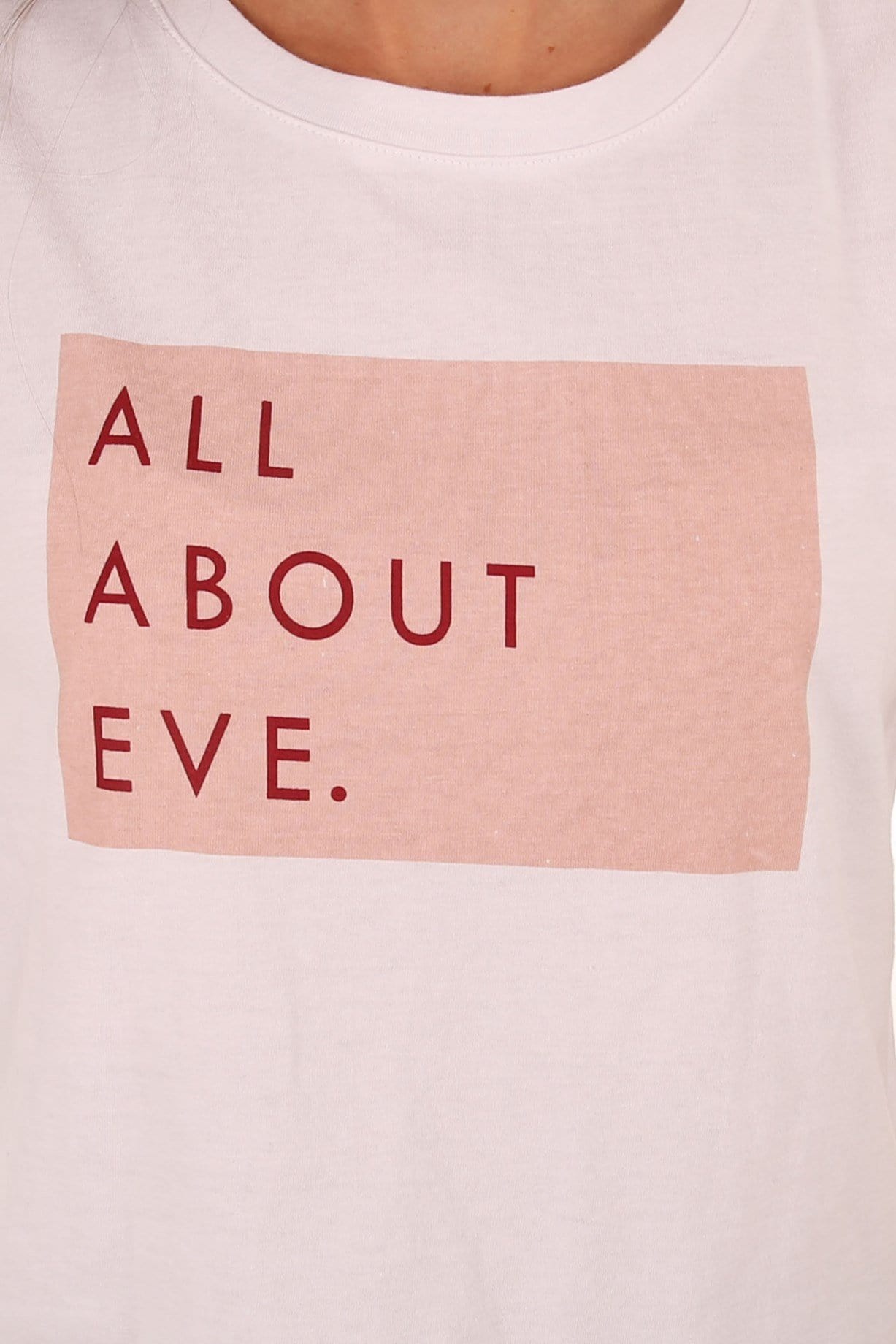 All About Eve Label Tee White