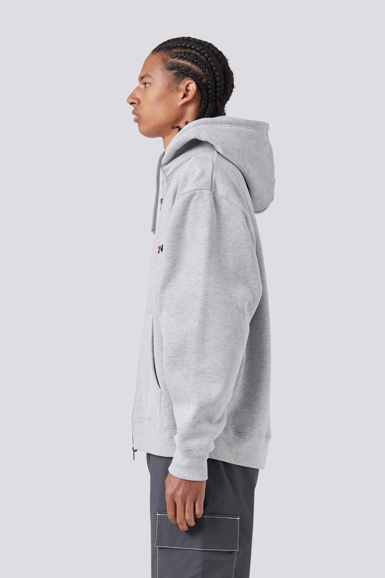 2014 Zip Hood Grey Melange