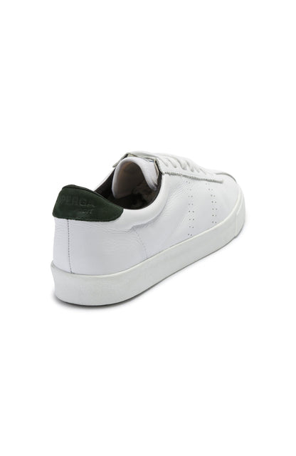 2843 Club S Comfort Leather White Green Dk