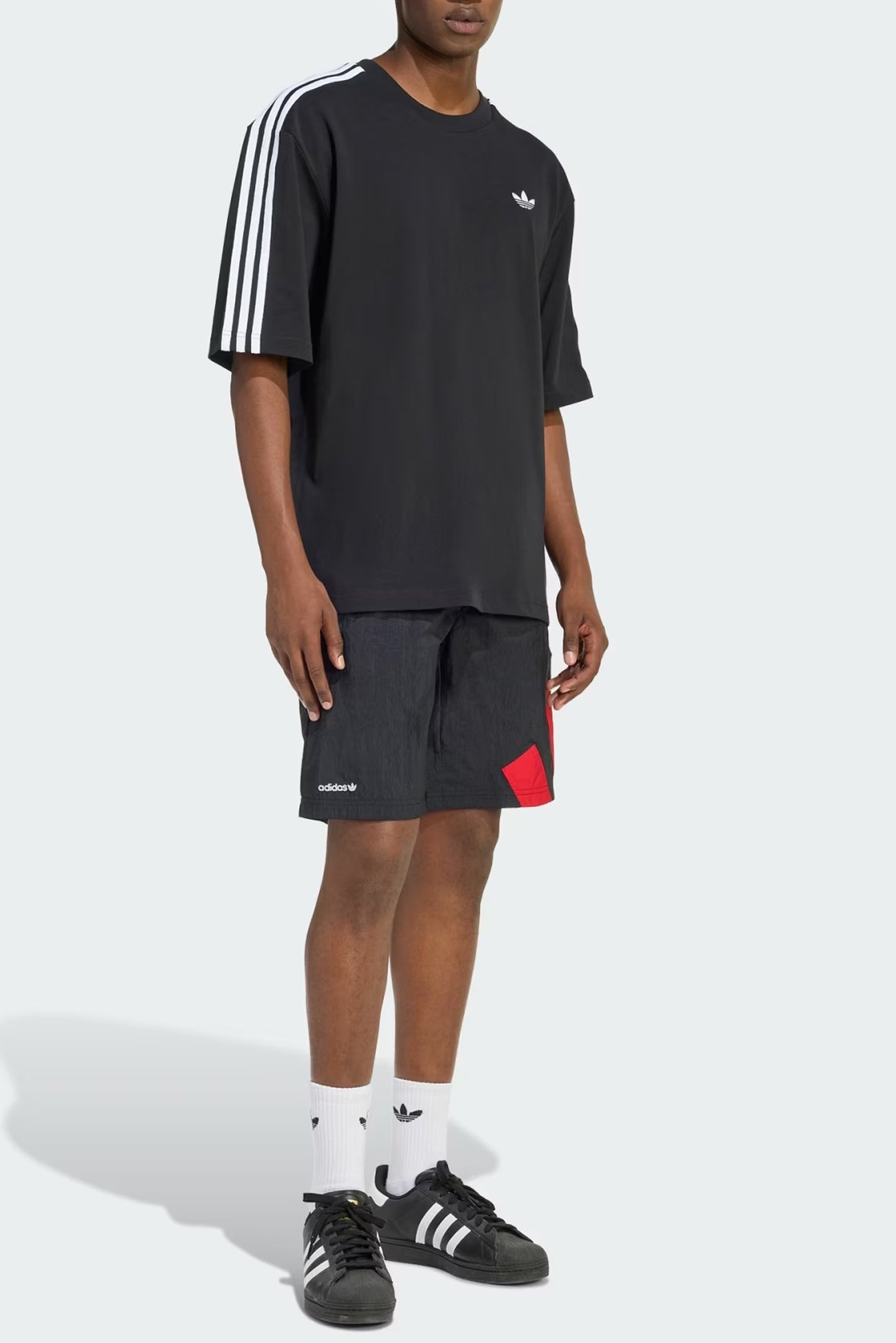 Adicolor 3 Stripes Oversized Tee Black