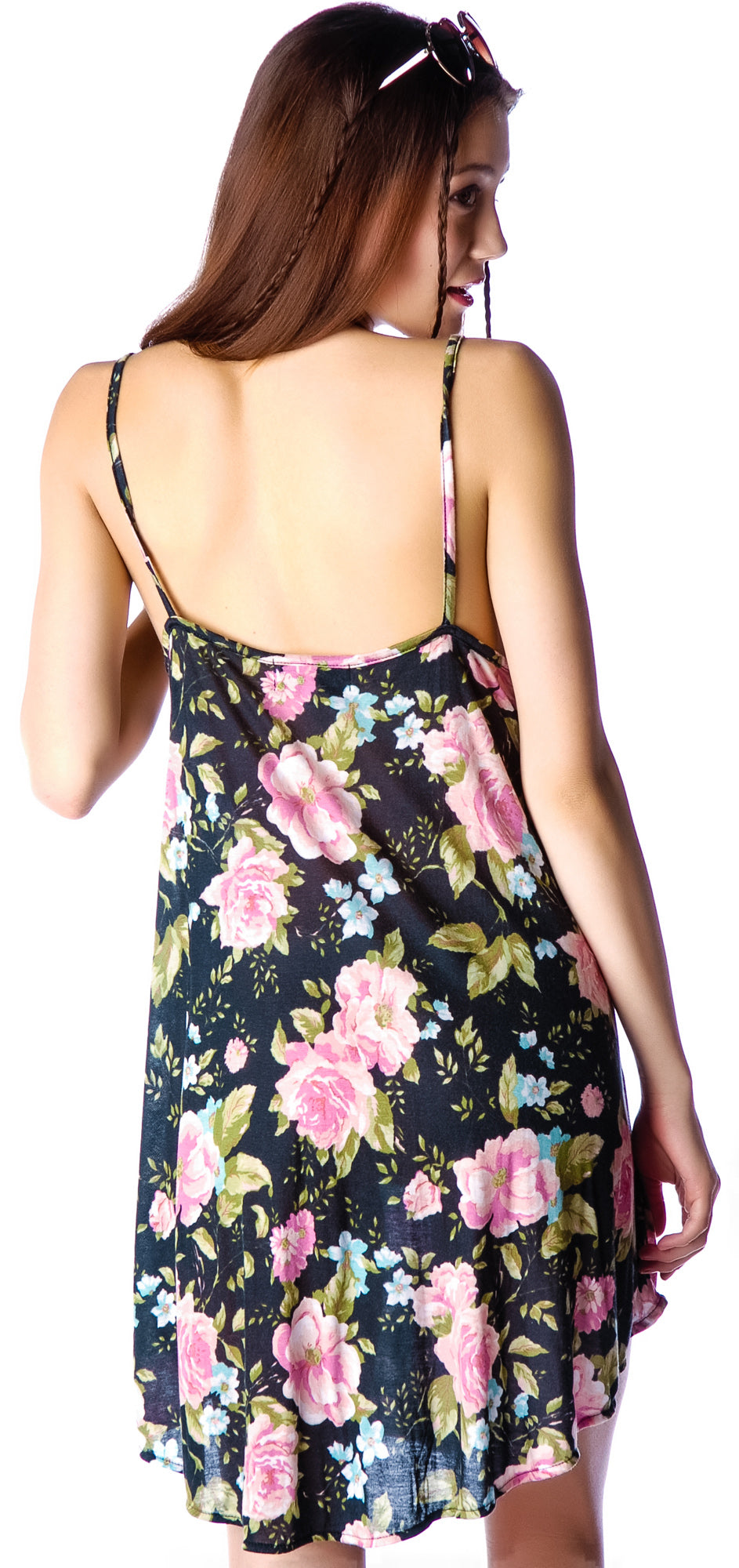 Antler Feathers Slip Dress