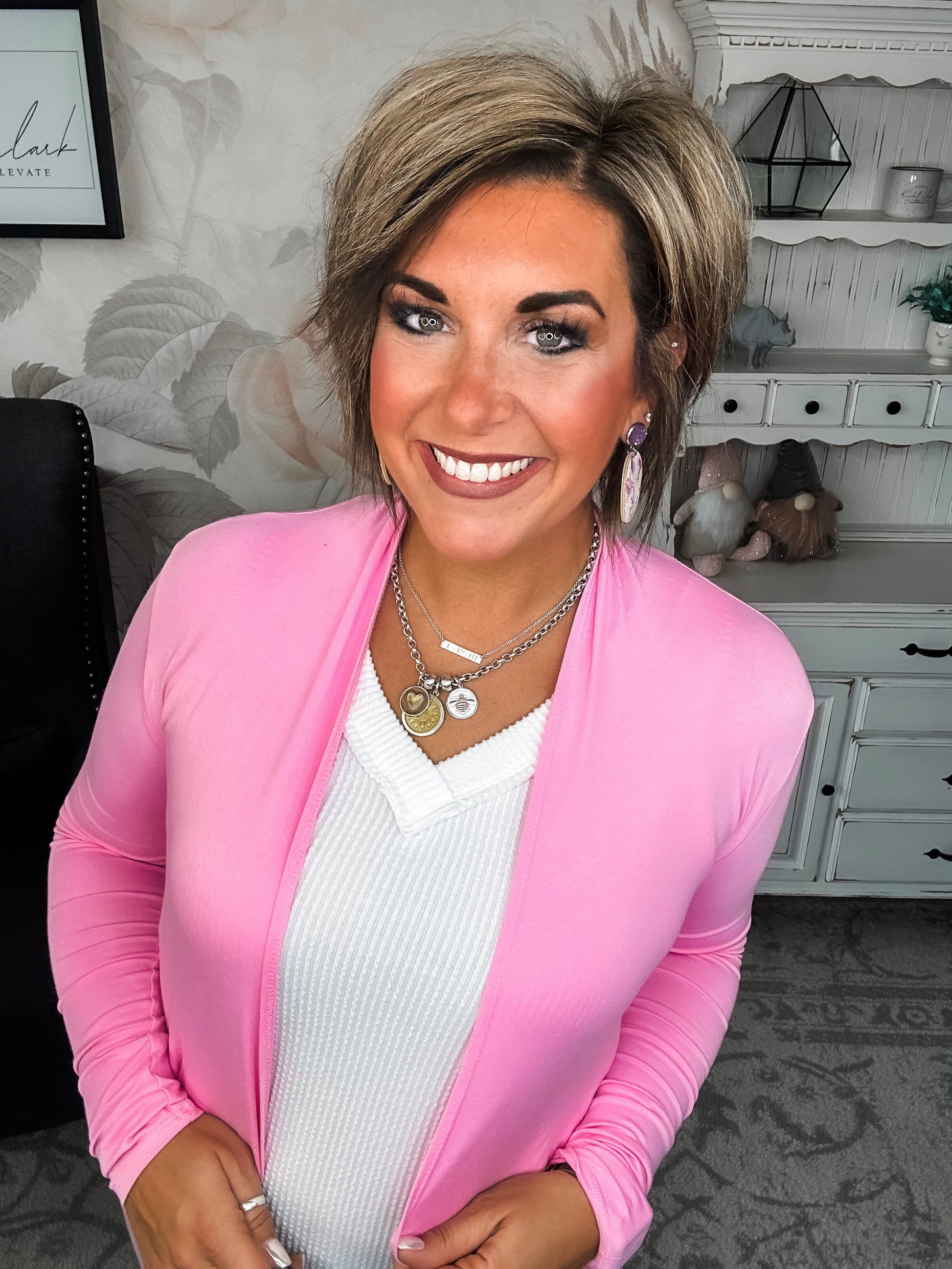 Love Never Fades Cardigan - Pink