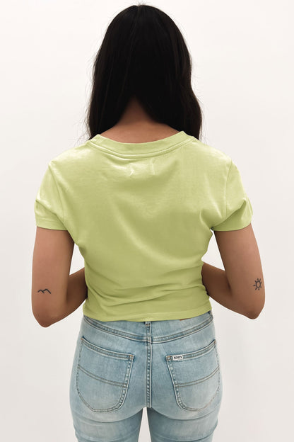 A 90s Baby Tee Faded Fluro