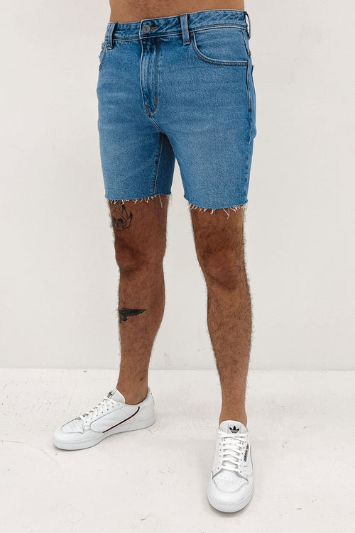 A Cropped Slim Short Paradise Blues