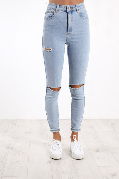 A High Skinny Ankle Basher Jean Walk Away Rip