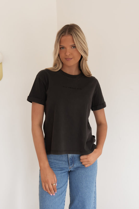 AAE Washed Tee Washed Black