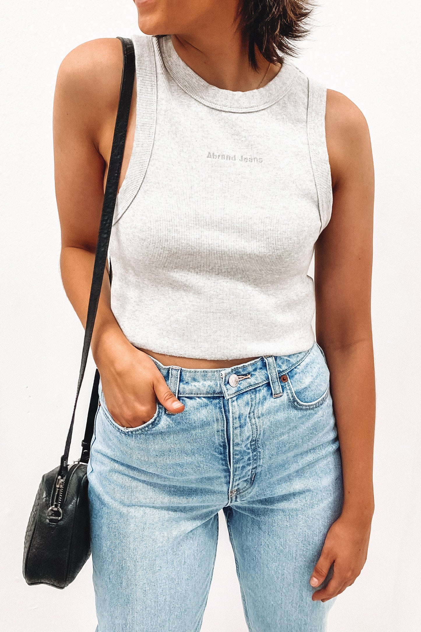 A Heather Singlet Grey Marle