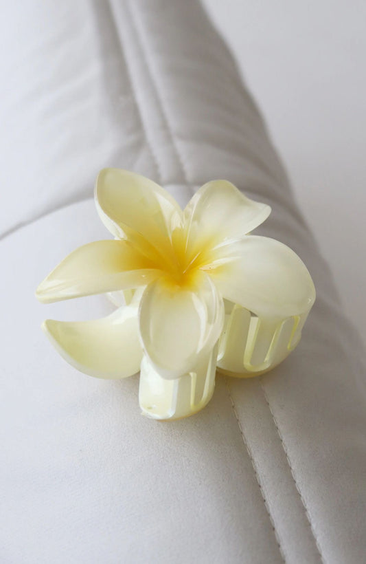 Aloha Claw Clip Yellow