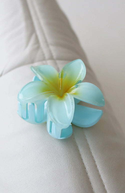 Aloha Claw Clip Blue