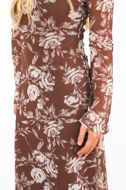 Achsah Maxi Dress Brown