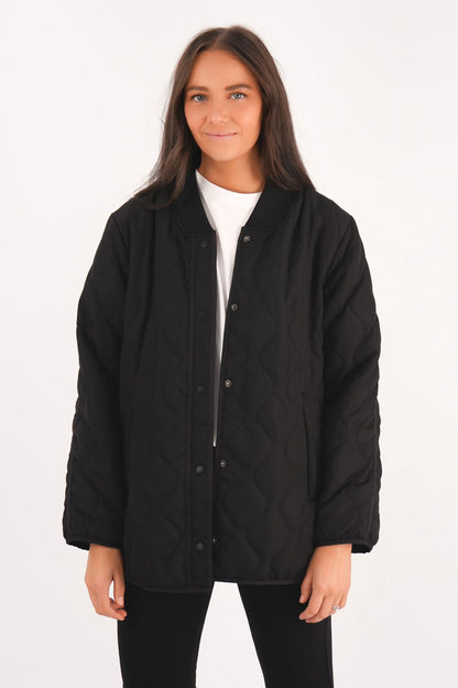 Active Quilted Jacket Black
