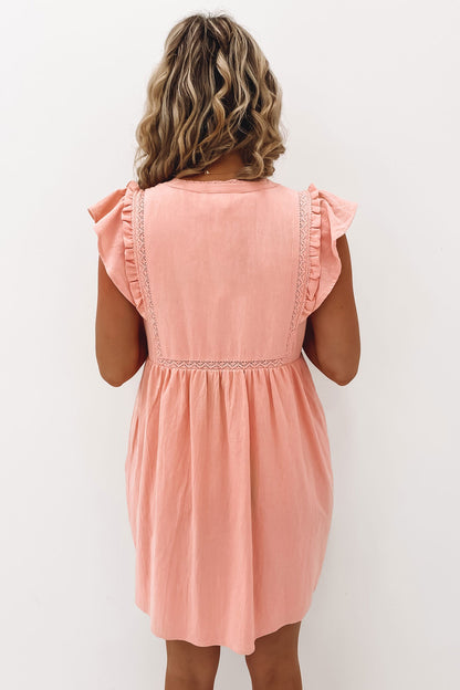 Alix Mini Dress Coral
