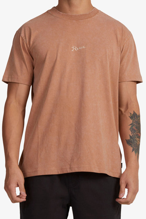 Alley Script Short Sleeve Tee Copper
