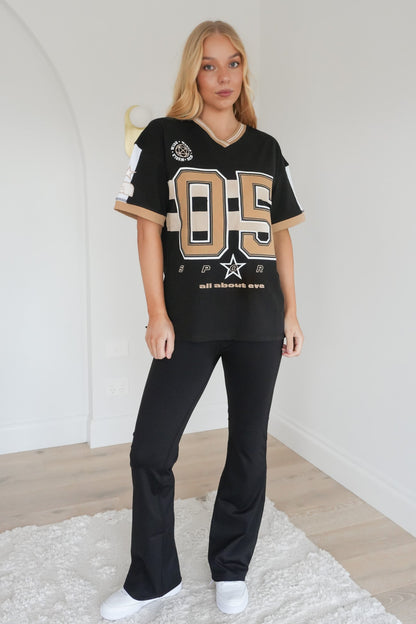 Allstar V-Neck Tee Washed Black