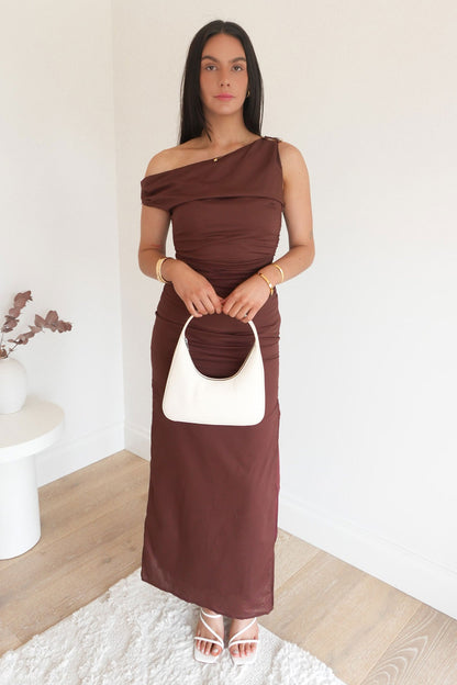 Alyah Maxi Dress Chocolate