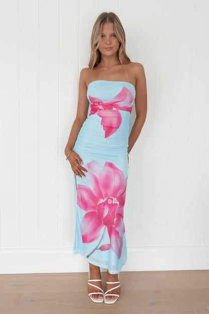 Amyra Maxi Dress Blue Lotus