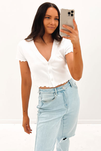 Annie Top White
