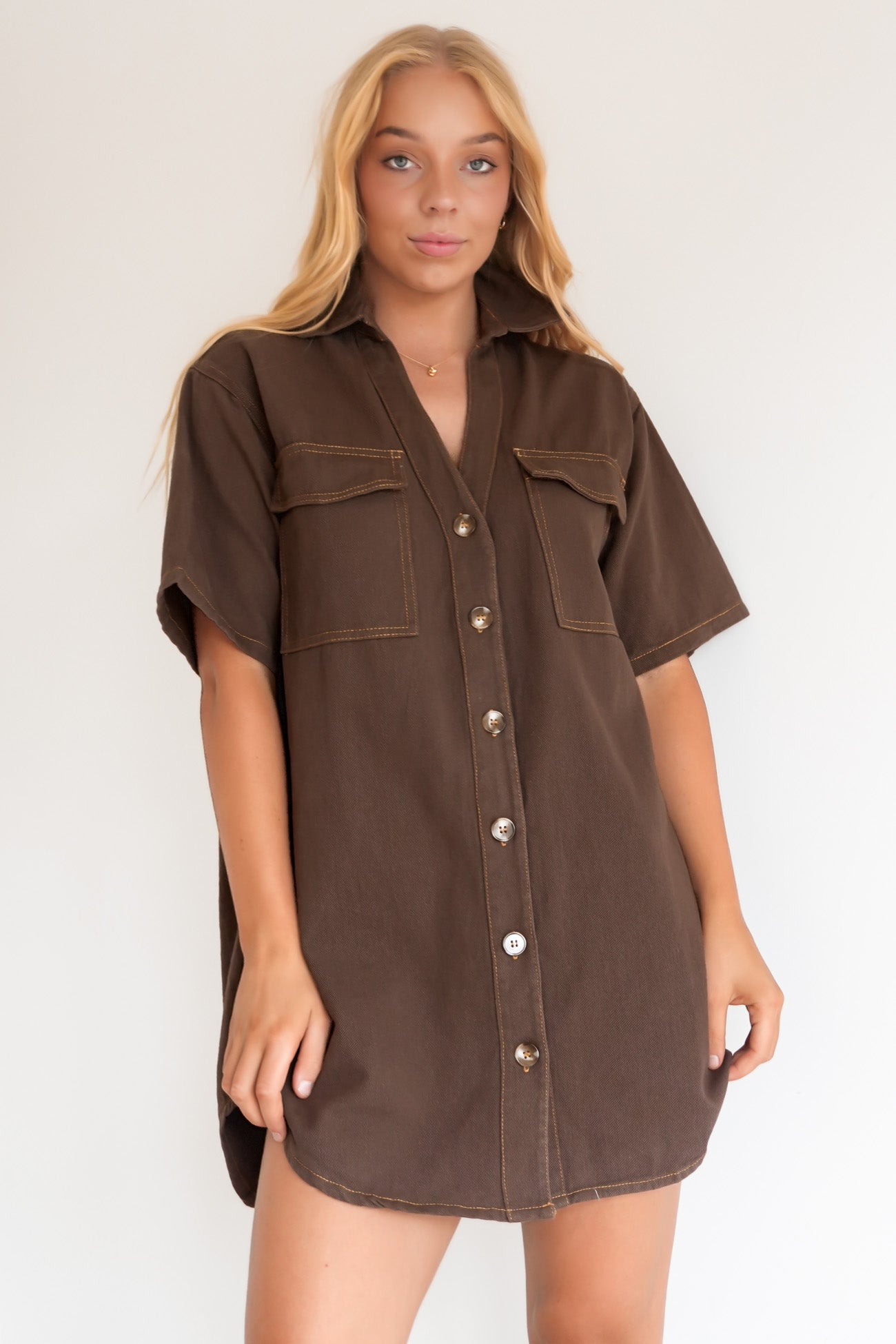 Angie Denim Mini Dress