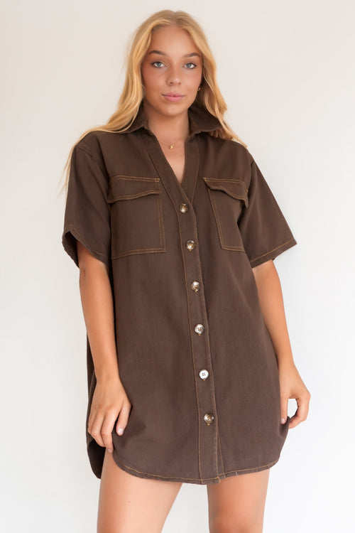 Angie Denim Mini Dress