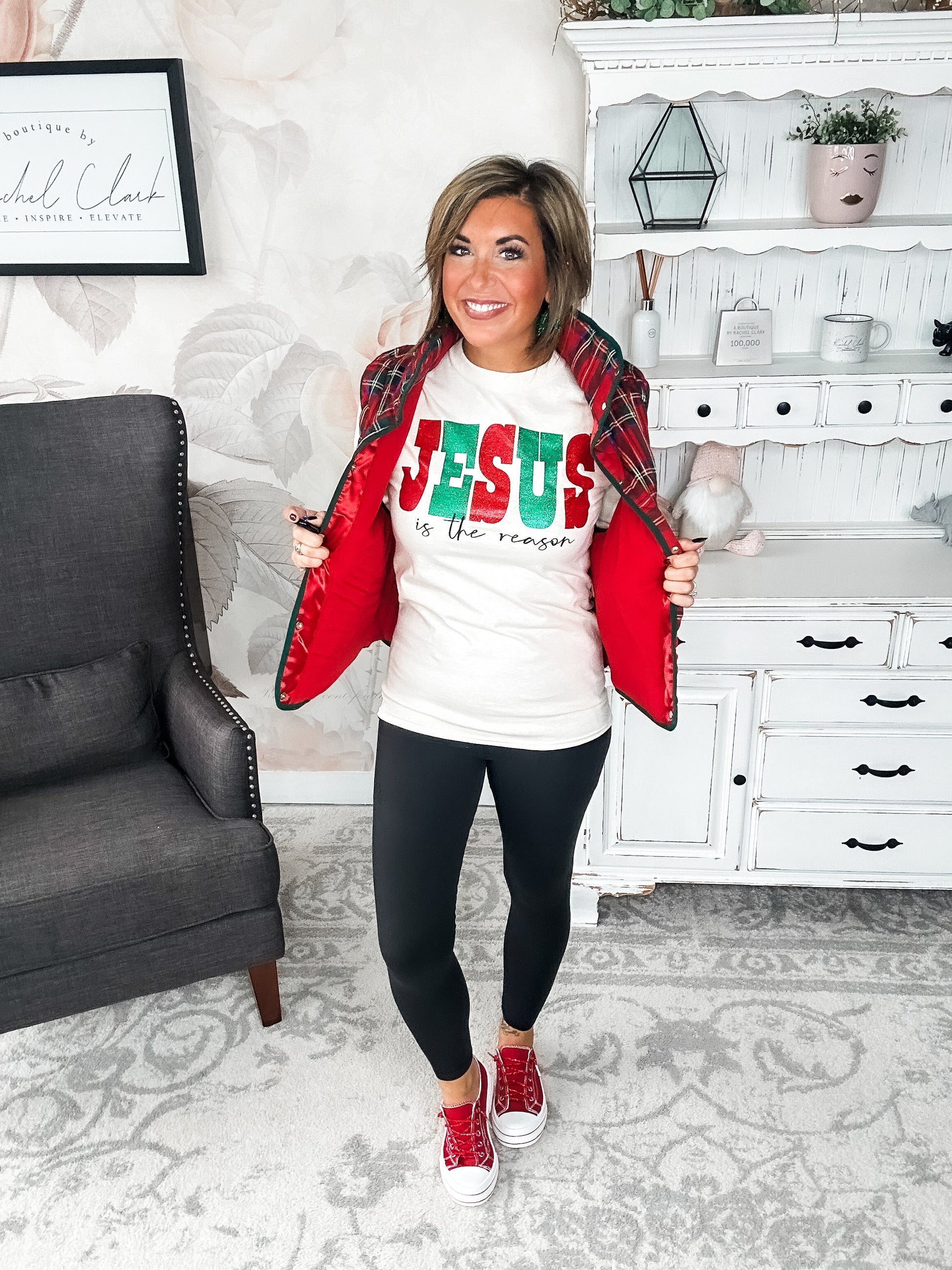 Jesus Is The Reason Long Sleeve Graphic Tee