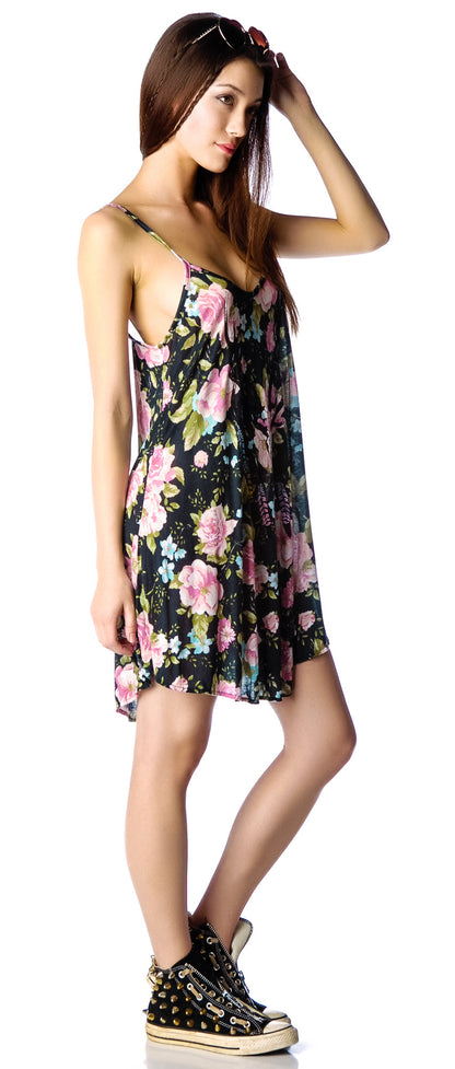 Antler Feathers Slip Dress