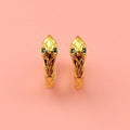 Hers or Hiss Snake Hoop Earrings (Gold Plated)