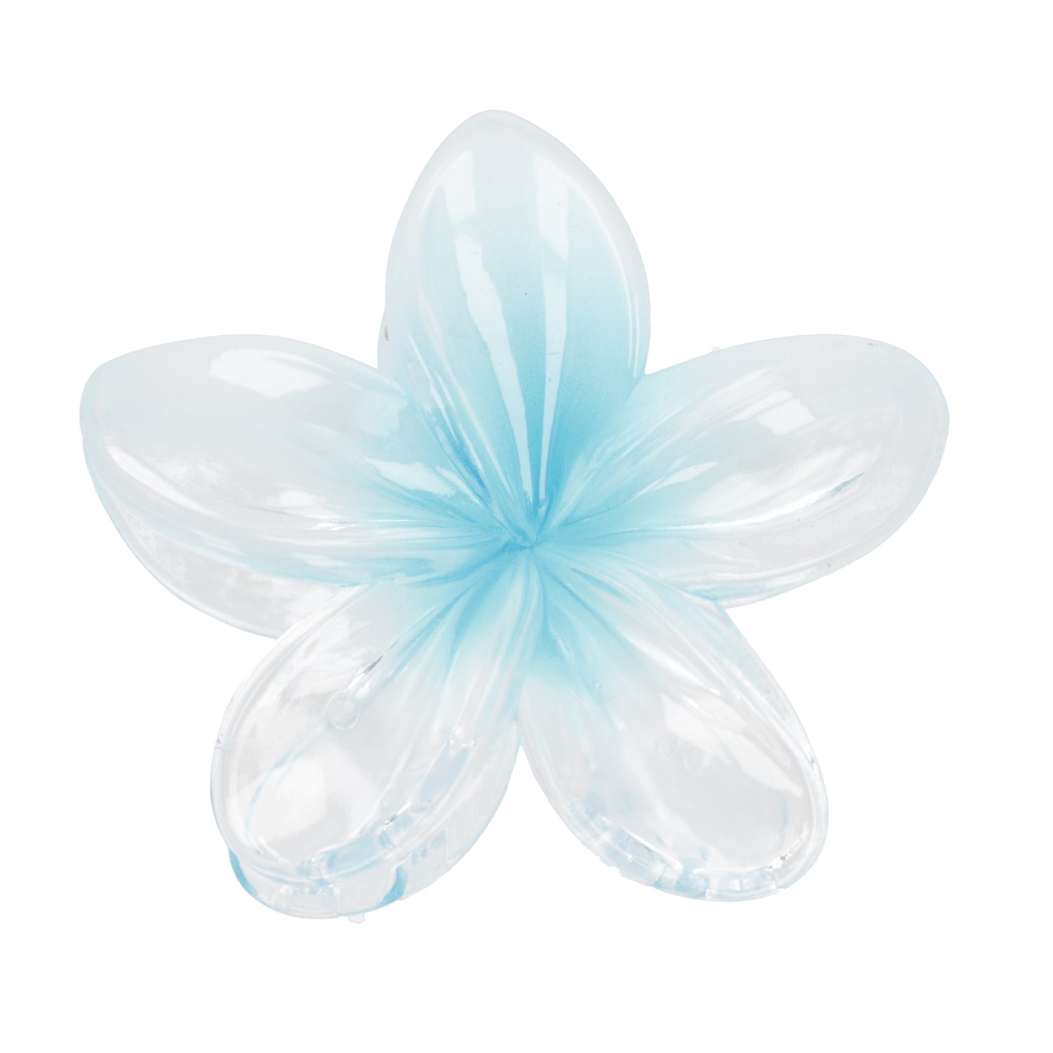 Hibiscus Flower Hair Clip - Blue