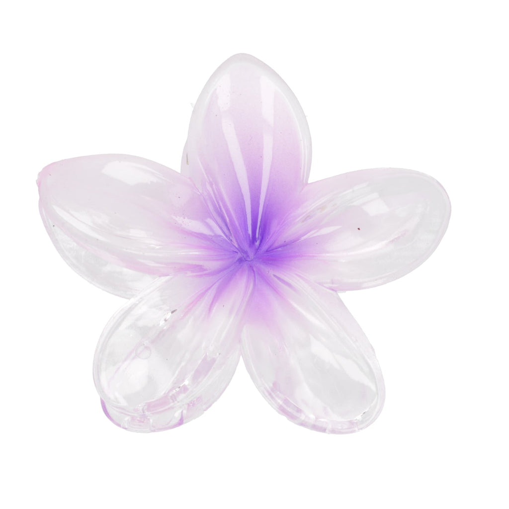Hibiscus Flower Hair Clip - Purple