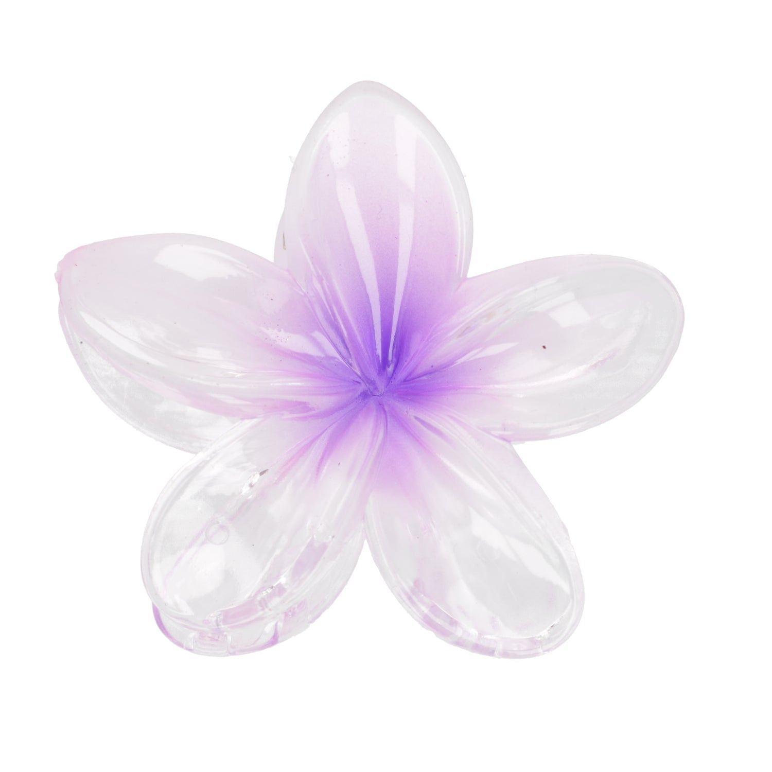 Hibiscus Flower Hair Clip - Purple