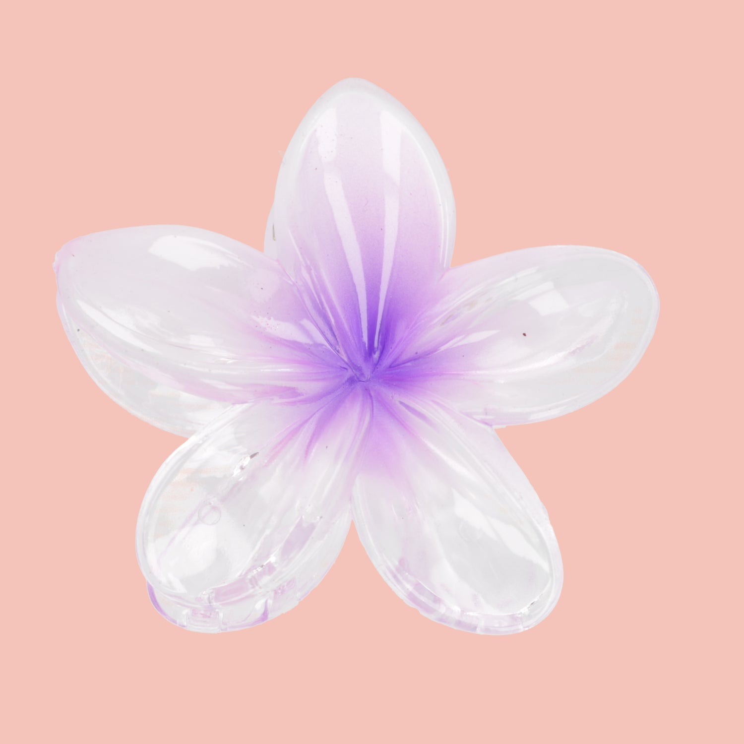 Hibiscus Flower Hair Clip - Purple