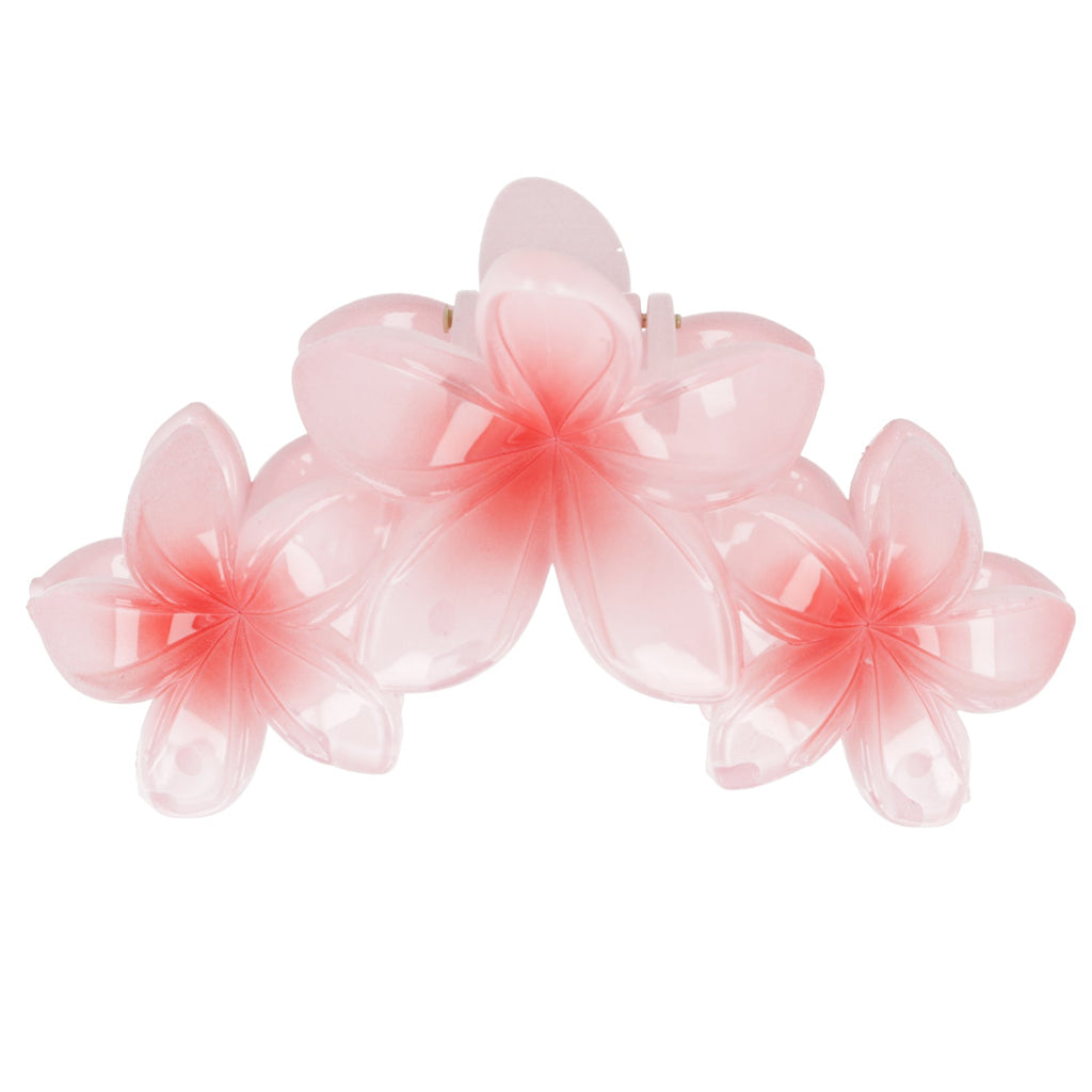 Hibiscus Flower Trio Hair Clip - Pink