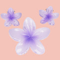 Hot Girl Summer Hibiscus Hair Clip Set - Purple