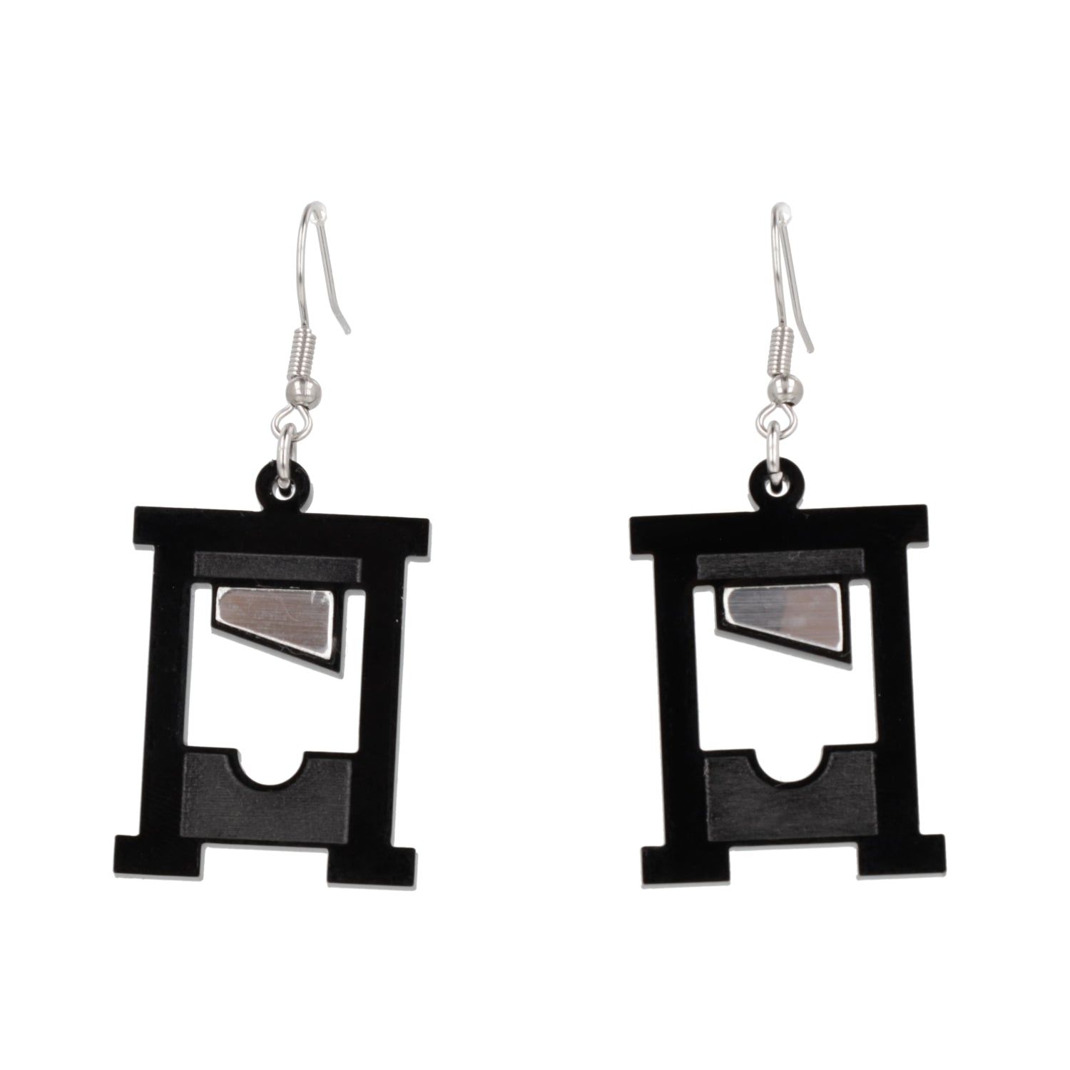 How's Your Head? Guillotine Earrings - Black