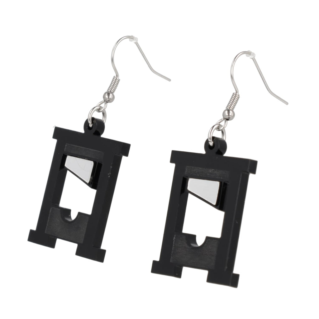 How's Your Head? Guillotine Earrings - Black