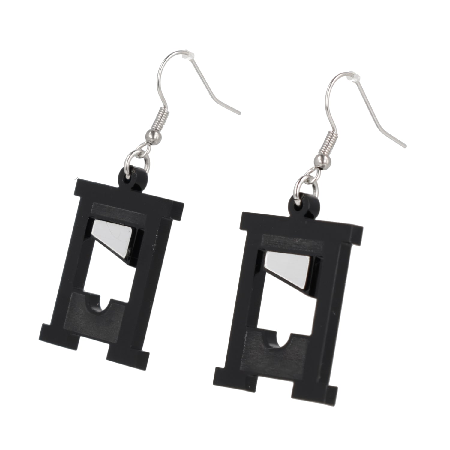 How's Your Head? Guillotine Earrings - Black
