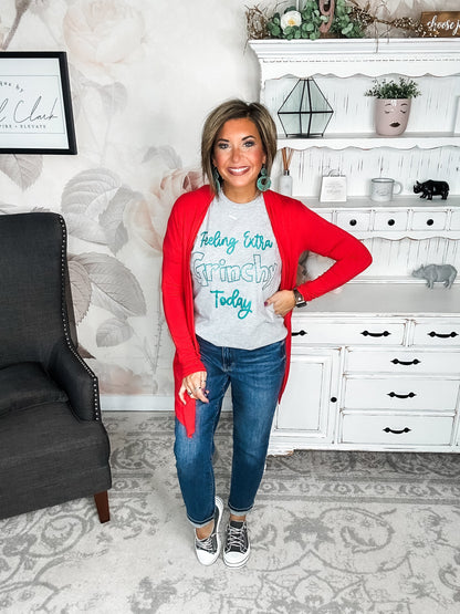 Love Never Fades Cardigan - Red