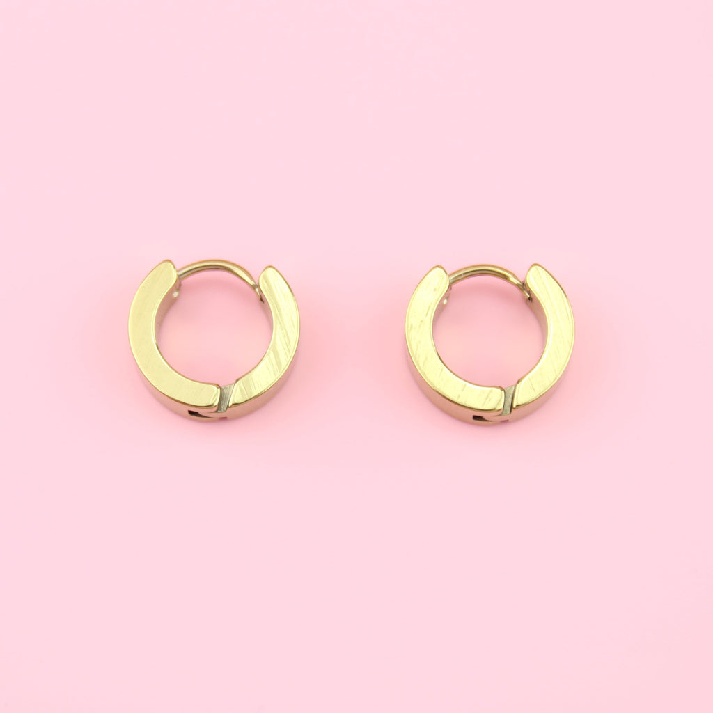 Huggie Hoop Earrings (Gold Plated)