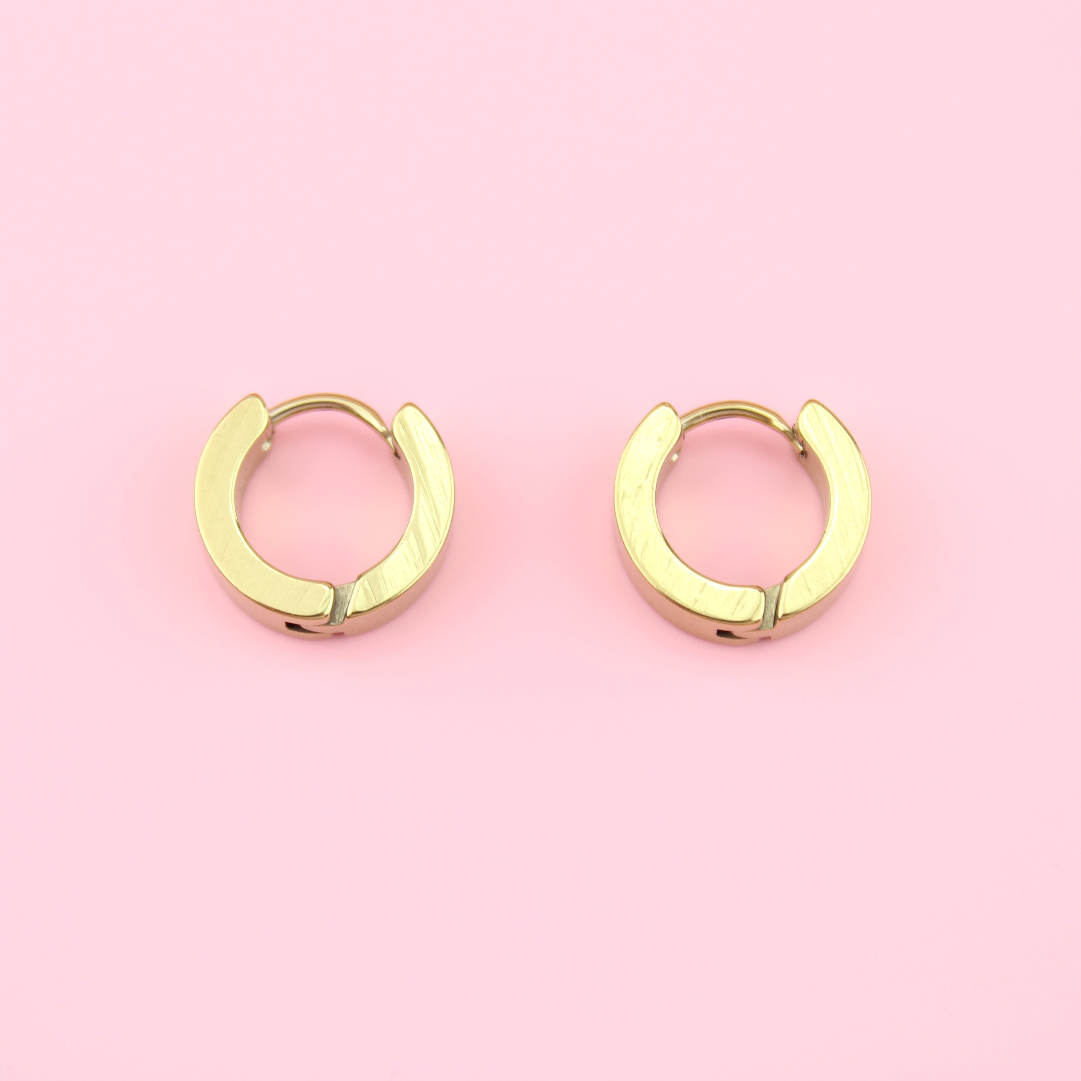 Huggie Hoop Earrings (Gold Plated)