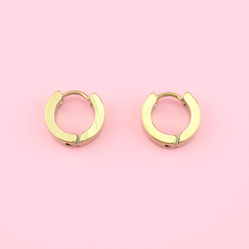 Huggie Hoop Earrings (Gold Plated)