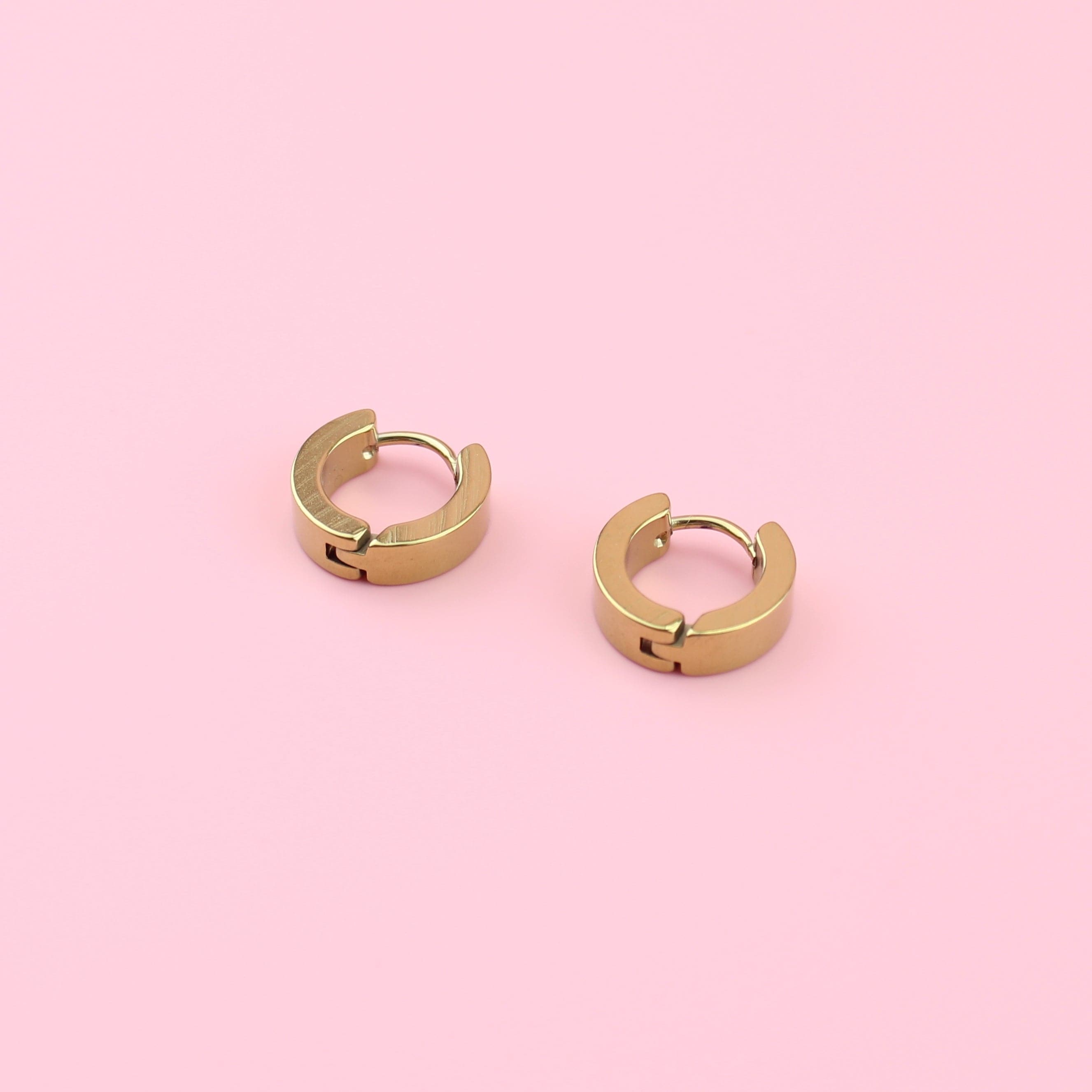 Huggie Hoop Earrings (Gold Plated)