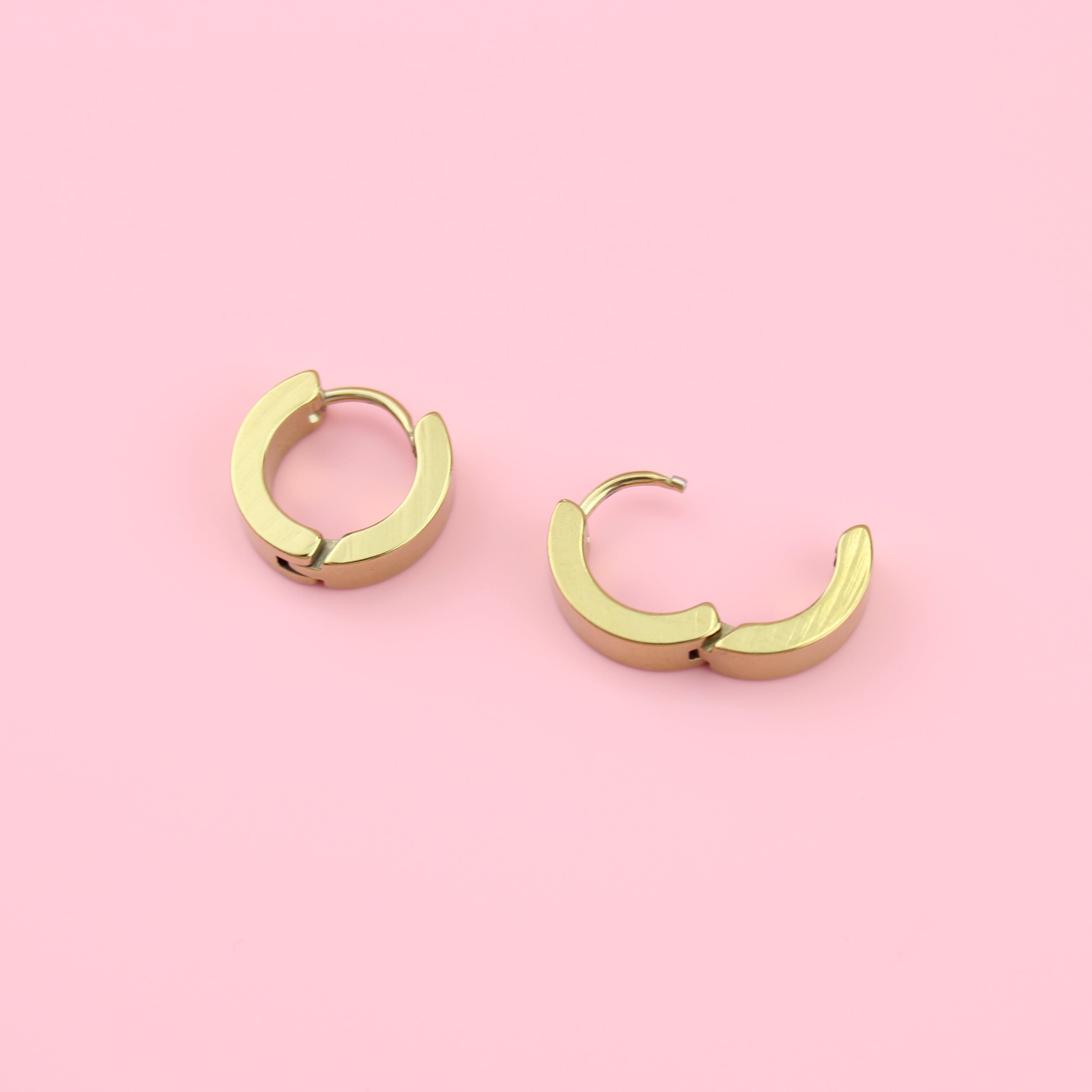 Huggie Hoop Earrings (Gold Plated)