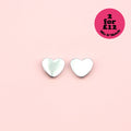 Heart Stud Earrings (Stainless Steel)