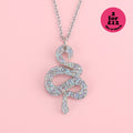 Holographic Glitter Snake Necklace