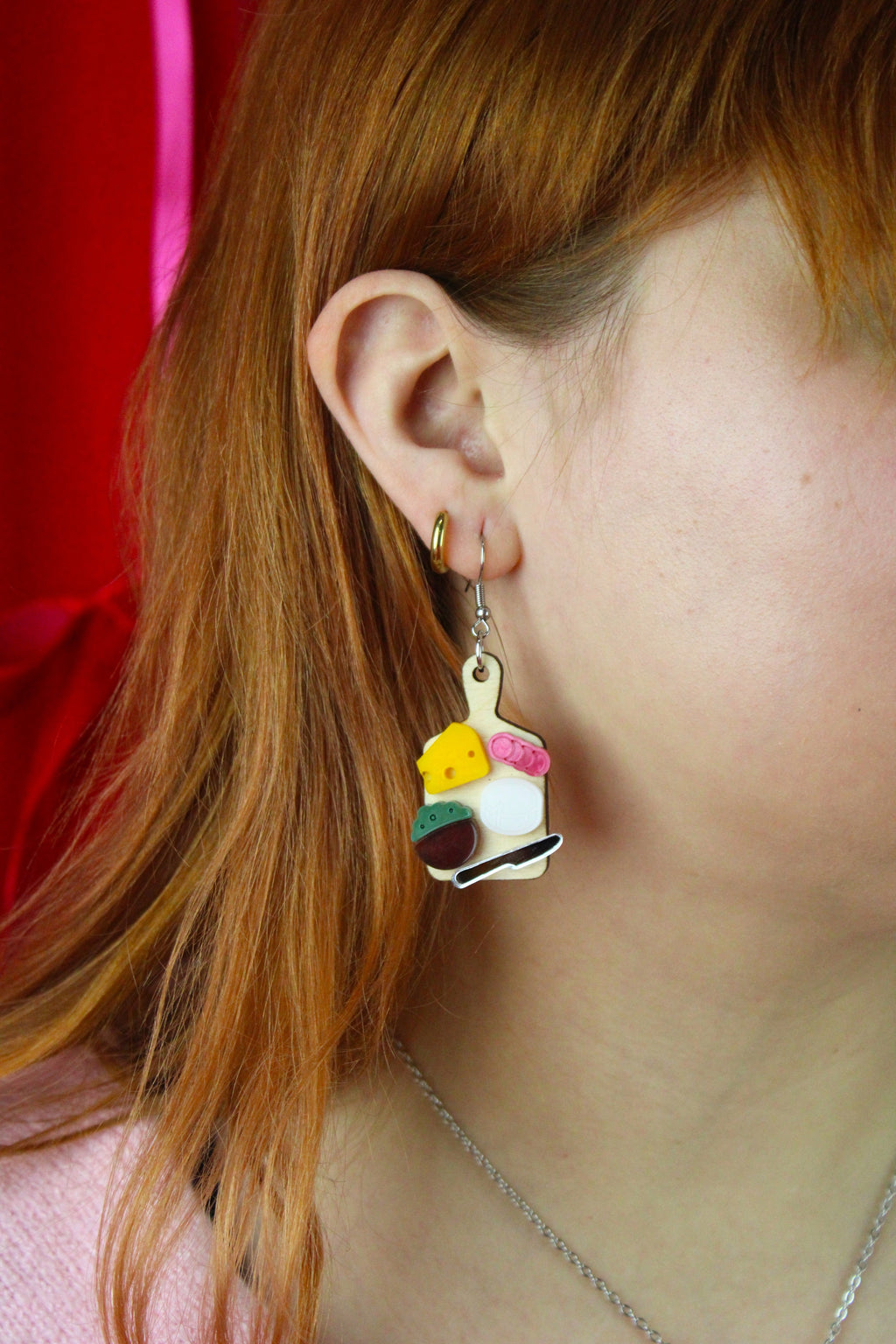 Holy Cheeses Charcuterie Board Earrings