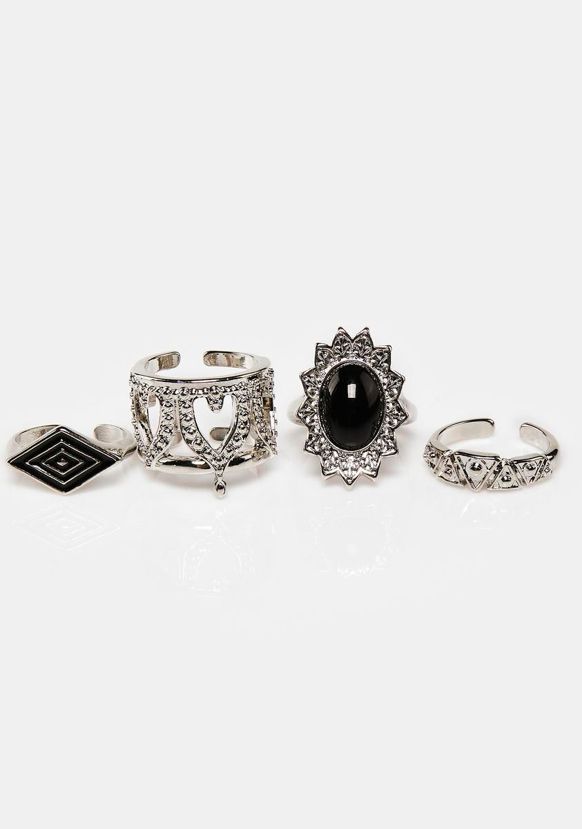 Among The Wildflowers Ring Set