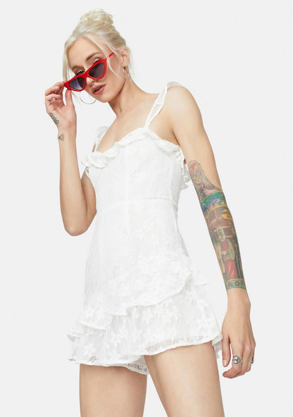 Another Day Of Sun Lace Romper