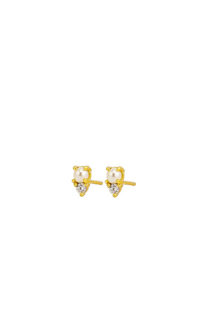 Alira Pearl Studs Gold