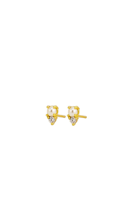 Alira Pearl Studs Gold