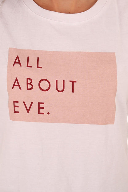 All About Eve Label Tee White